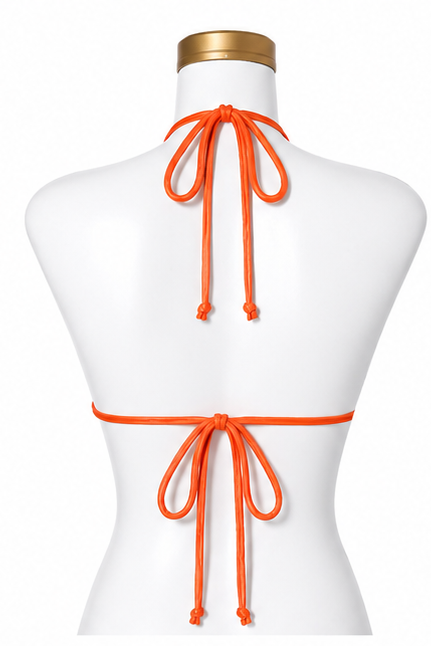 Top Flor Print Naranja